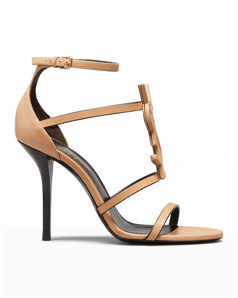 cassandra ysl medallion stiletto sandals|yves Saint Laurent flat sandals.